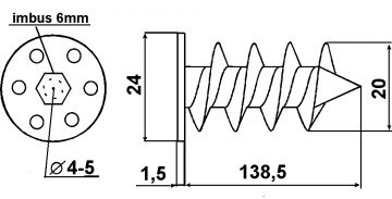 PUTUPLASTA SPRAUDNIS SM-140/EPN*P4 Elektro-Plast